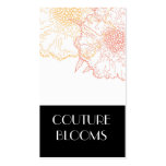 Cartes de visite modernes de fleuriste cartes de visite professionnelles