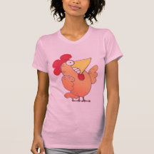 Cartoon-Comic-Huhn-T-Shirt | albernes LOL T-Shirt