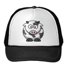 Cartoon MOO-Kuh Trucker Cap
