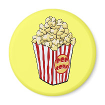 Cartoon-Popcorn-Taschen-Magnet