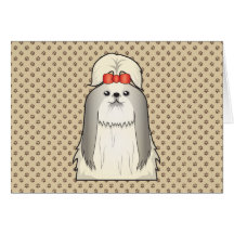 Cartoon Shih Tzu Karten