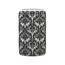 Cas AUDACIEUX de BB NOIR de DAMASSÉ Coques Blackberry Bold
