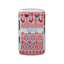 cas audacieux de couverture de mûre russe de Noël Étui Blackberry Bold