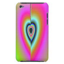 Cas de contact d'iPod d'art abstrait du coeur bris Coque iPod Touch