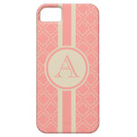 Cas décoré d'un monogramme de corail de l'iPhone 5 Coque iPhone 5 Case-Mate
