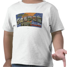 Casper, Wyoming - große Buchstabe-Szenen Shirts