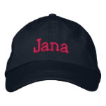 Casquette de baseball brodée par nom de Jana