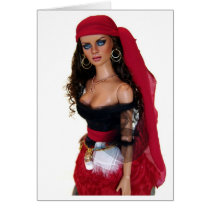 Catarina-Puppe streichen Karte neu