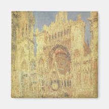 Cathédrale de Rouen, coucher du soleil par Claude  Magnets