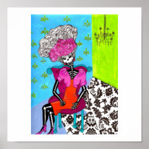 Catrina assez dans le rose affiches