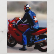 Cavalier de vélo prospectus en couleur