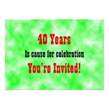 Célébration 40 invitations
