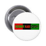 Célébrez l'histoire noire--Bannière rouge, noire e Badge Avec Épingle