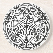 Celtic Knotwork Kreis-Entwurf mit Vögeln