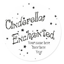 Cendrillon a enchanté autocollants