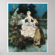 Cendrillon et marraine gâteau posters