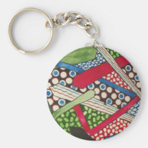 cercles abstraits porte-clef
