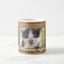 C'est chaton pleurant encore de lundi tasse