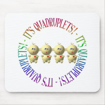 C'est des quadruplés ! tapis de souris