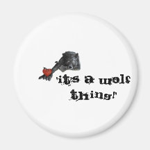 C'est un aimant de chose de loup