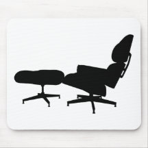 Chaise longue et tabouret d'Eames Tapis De Souris