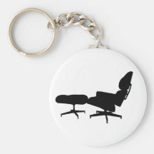 Chaise longue et tabouret Keychain d'Eames Porte-clé