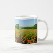 Champ agricole orange de pavot, Falmer Tasse À Café