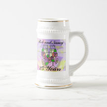CHAMPAGNE GLASSES WITH ROSES MUGS