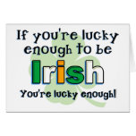 Chanceux pour être carte irlandaise