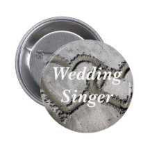 Chanteur de mariage badge avec épingle