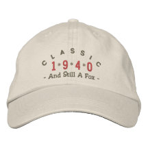 Chapeau 1940 de broderie de Fox de classique Chapeaux Brodés