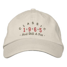 Chapeau 1965 de broderie de Fox de classique Chapeaux Brodés