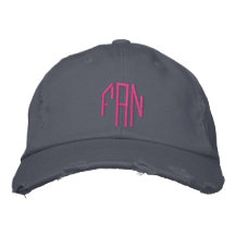 Chapeau brodé par fan