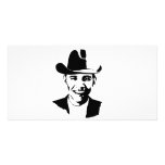 Chapeau de cowboy de Barack Obama Cartes De Vœux Avec Photo