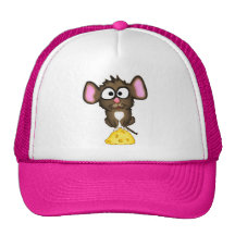 Chapeau de souris et de fromage casquettes