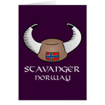 Chapeau de Stavanger Norvège Viking Cartes De Vœux
