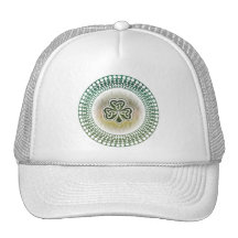 Chapeaux celtiques irlandais de shamrocks et casqu