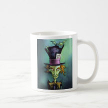 Chapelier fou foncé d'Alice au pays des merveilles Tasse À Café