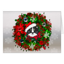 Chat de Noël Carte