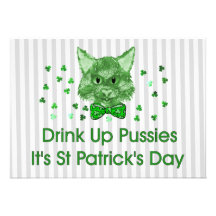 Chat de Scrapper du jour de St Patrick Cartons D'invitation Personnalisés