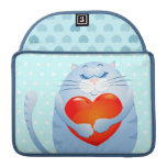 Chat doux dans l'amour, douille de Macbook Poche Pour Macbook