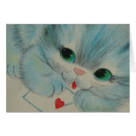 Chaton vintage de Valentine Cartes De Vœux