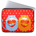 Chats doux dans l'amour, douille d'ordinateur port trousse pour ordinateur portable