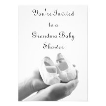 Chaussures de bébé bercées invitations