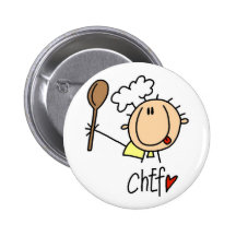 Chef masculin badges