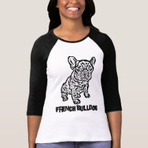 Chemise de bouledogue français t-shirt