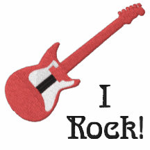 Chemise personnalisable rouge 2 de guitare électri