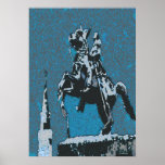 Cheval Blue14 de Jackson Affiche