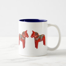 Cheval de Dala de Suédois Tasse