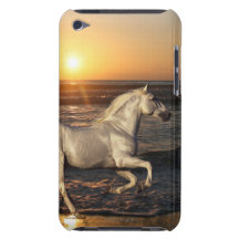 Chevaux d'imaginaire : Coucher du soleil Coque iPod Touch Case-Mate